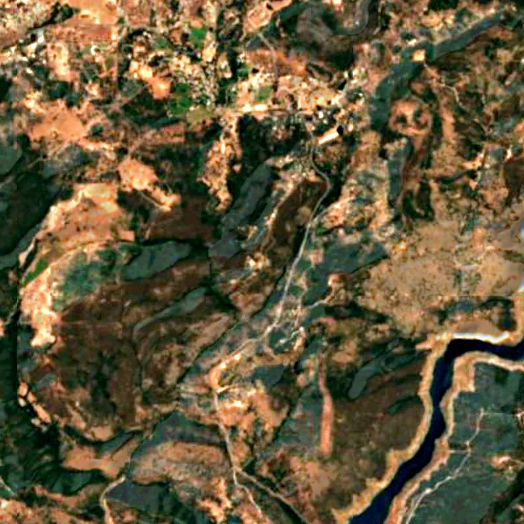 The ground above Moaning Cavern (Sentinel-2)