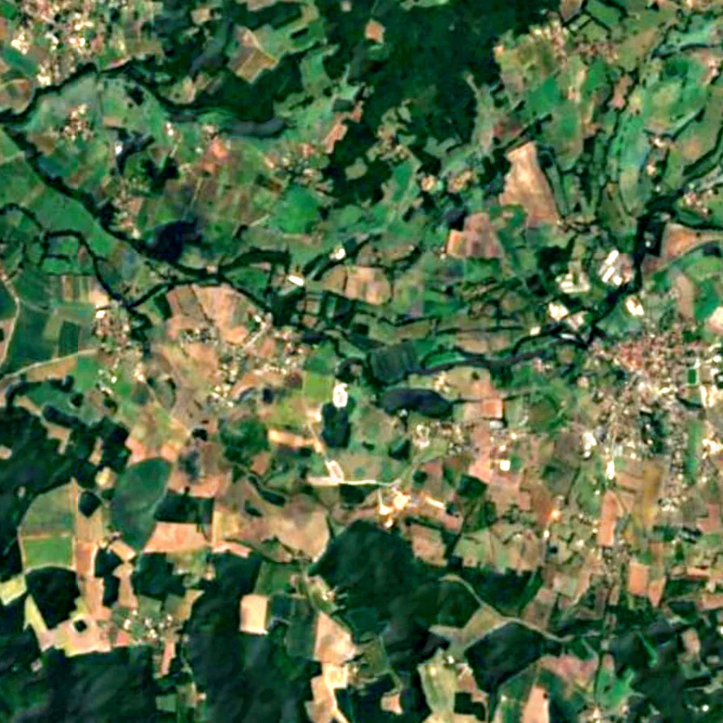The ground above Montgaudier cave (Sentinel-2)