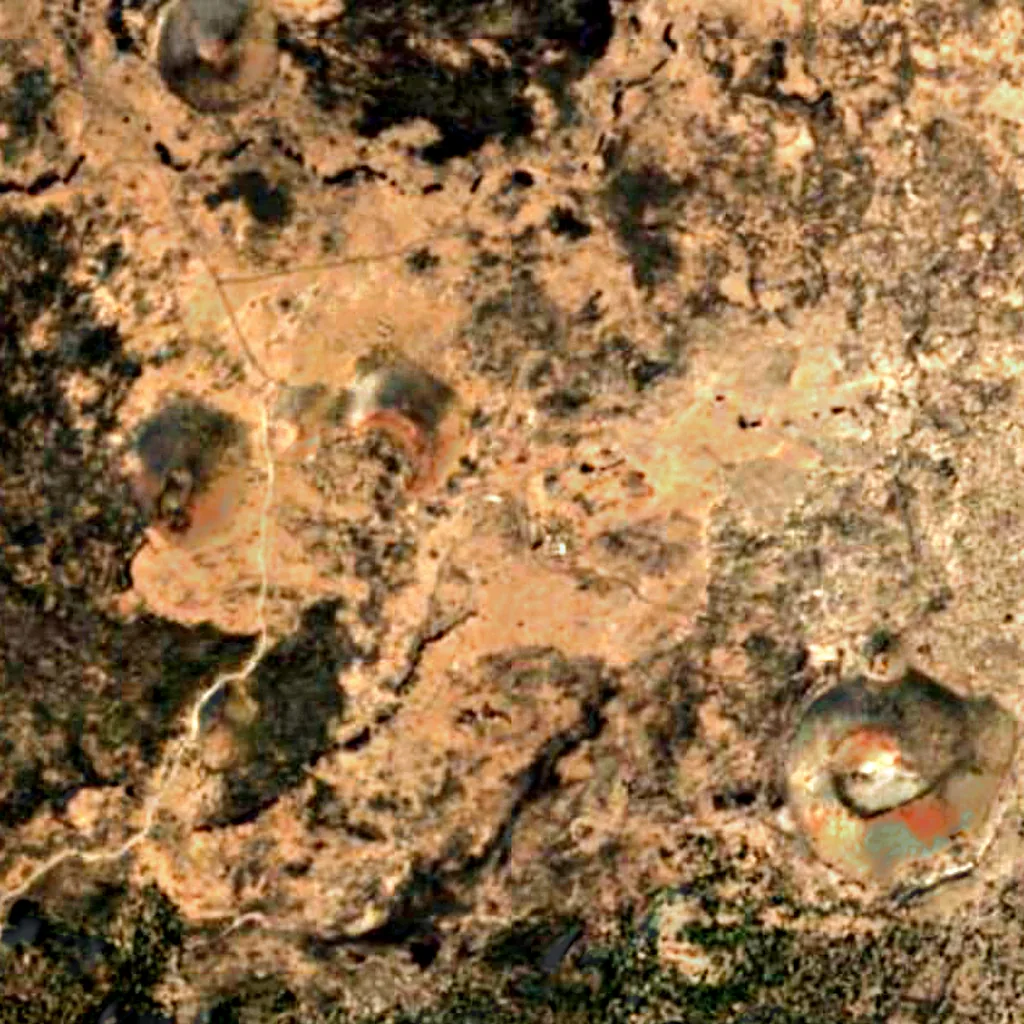 The ground above Mushpot Cave (Sentinel-2)