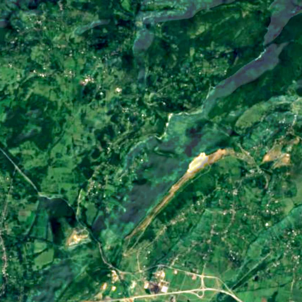 The ground above Nagarevi Cave Natural Monument (Sentinel-2)