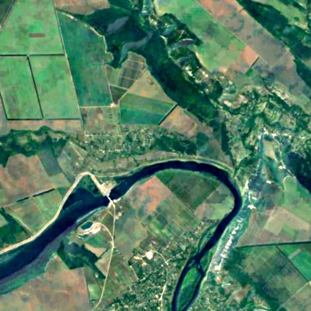 The ground above Nahoriany caves (Sentinel-2)