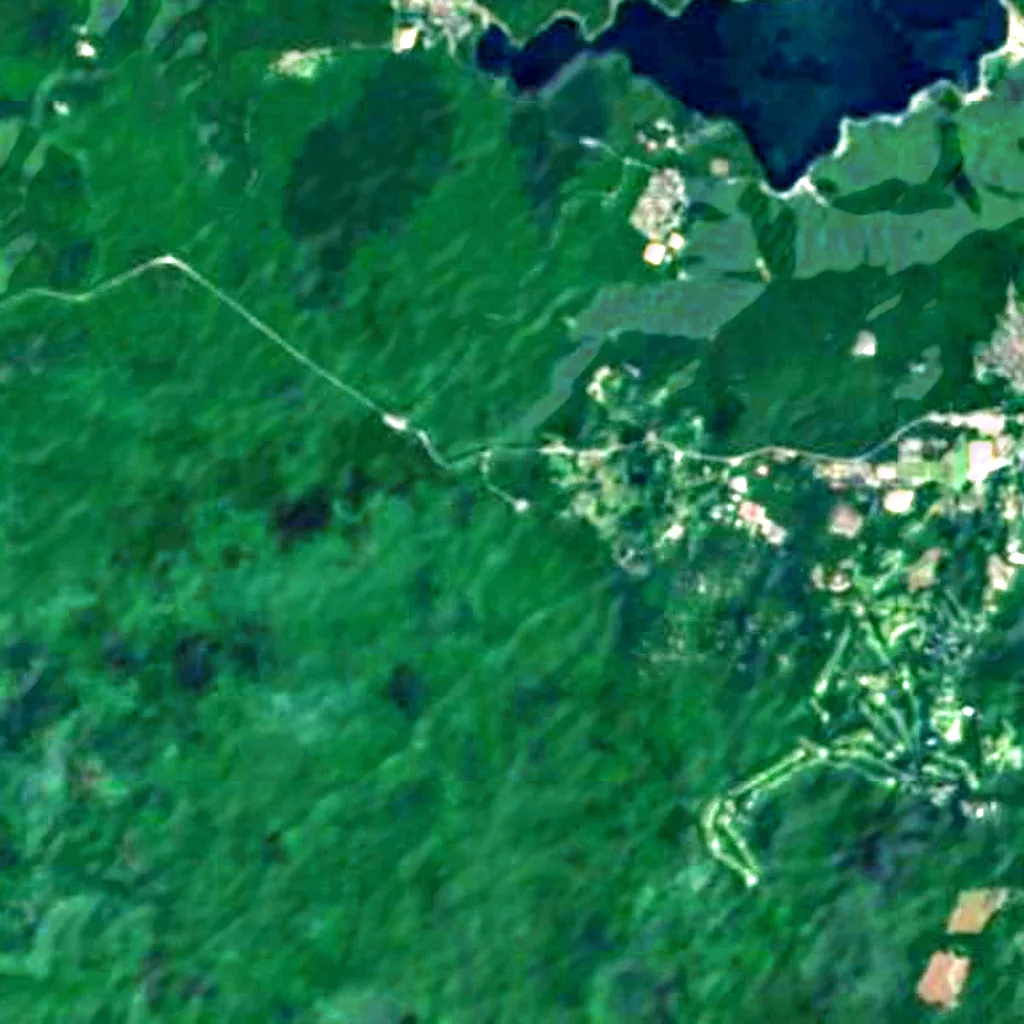 The ground above Narusawa Ice Cave (Sentinel-2)