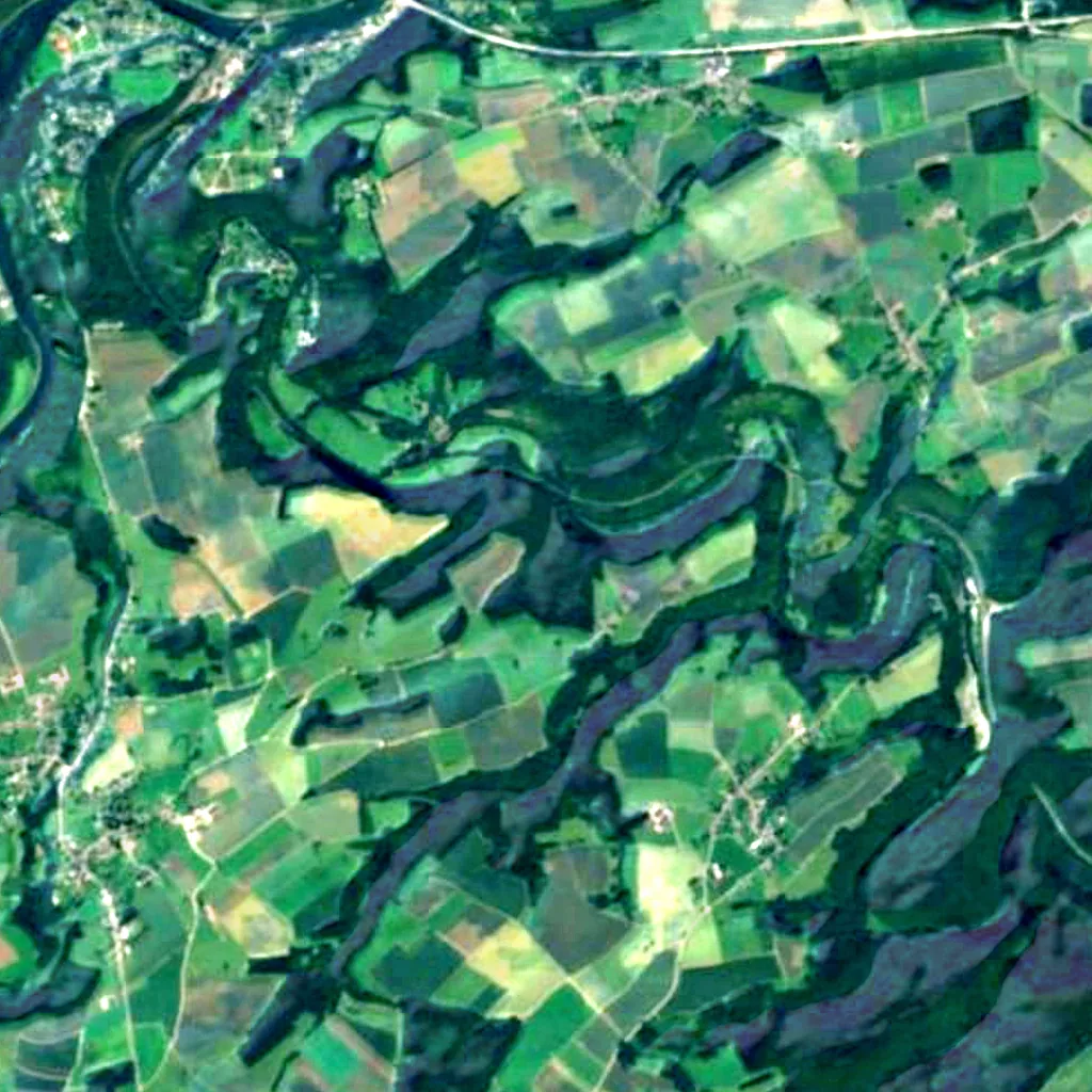 The ground above Naulette (Sentinel-2)