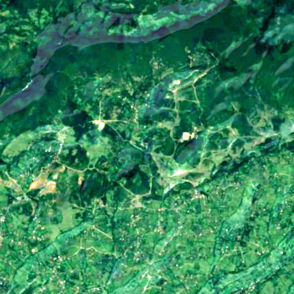 The ground above Navenakhevi Cave (Sentinel-2)
