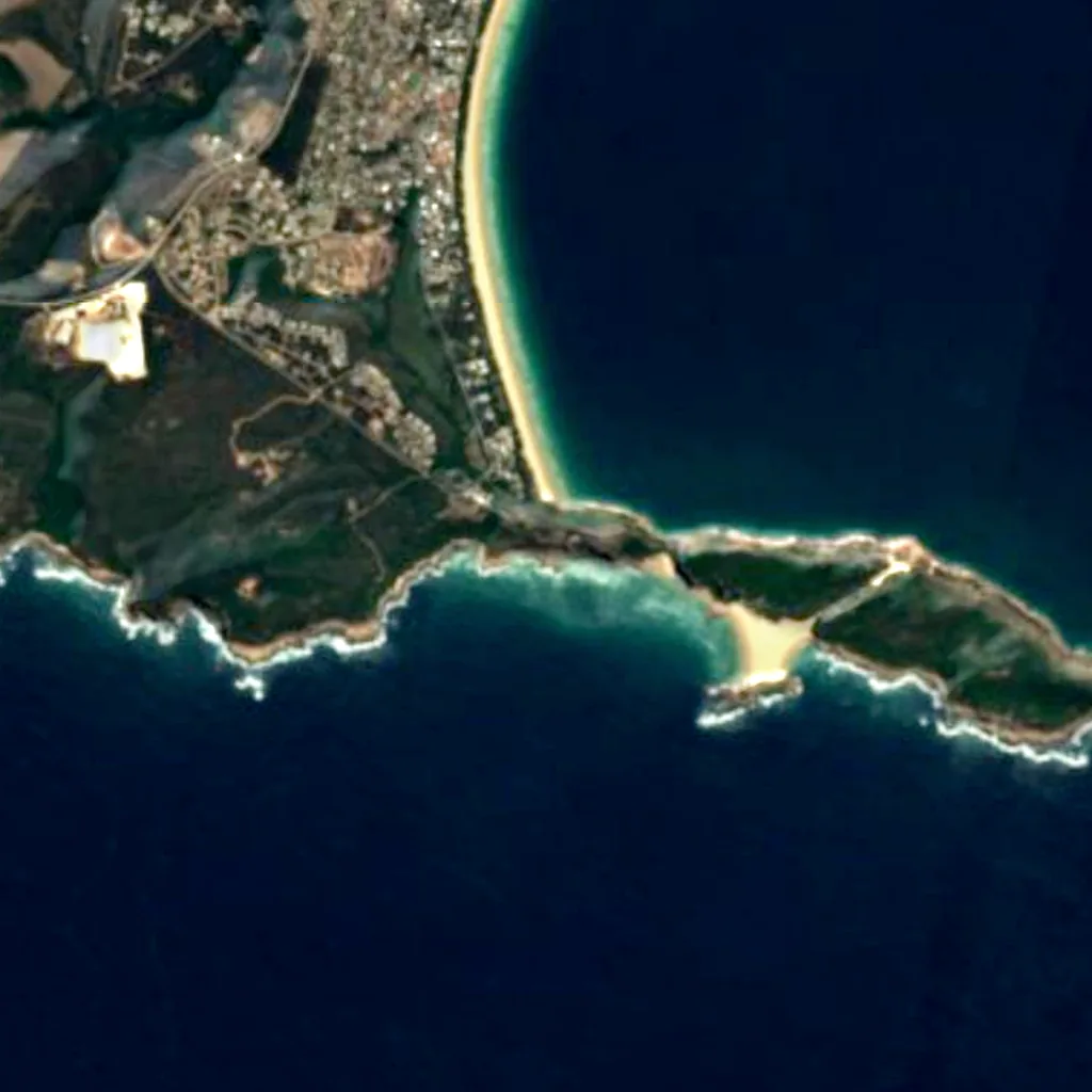 The ground above Nelson Bay Cave (Sentinel-2)