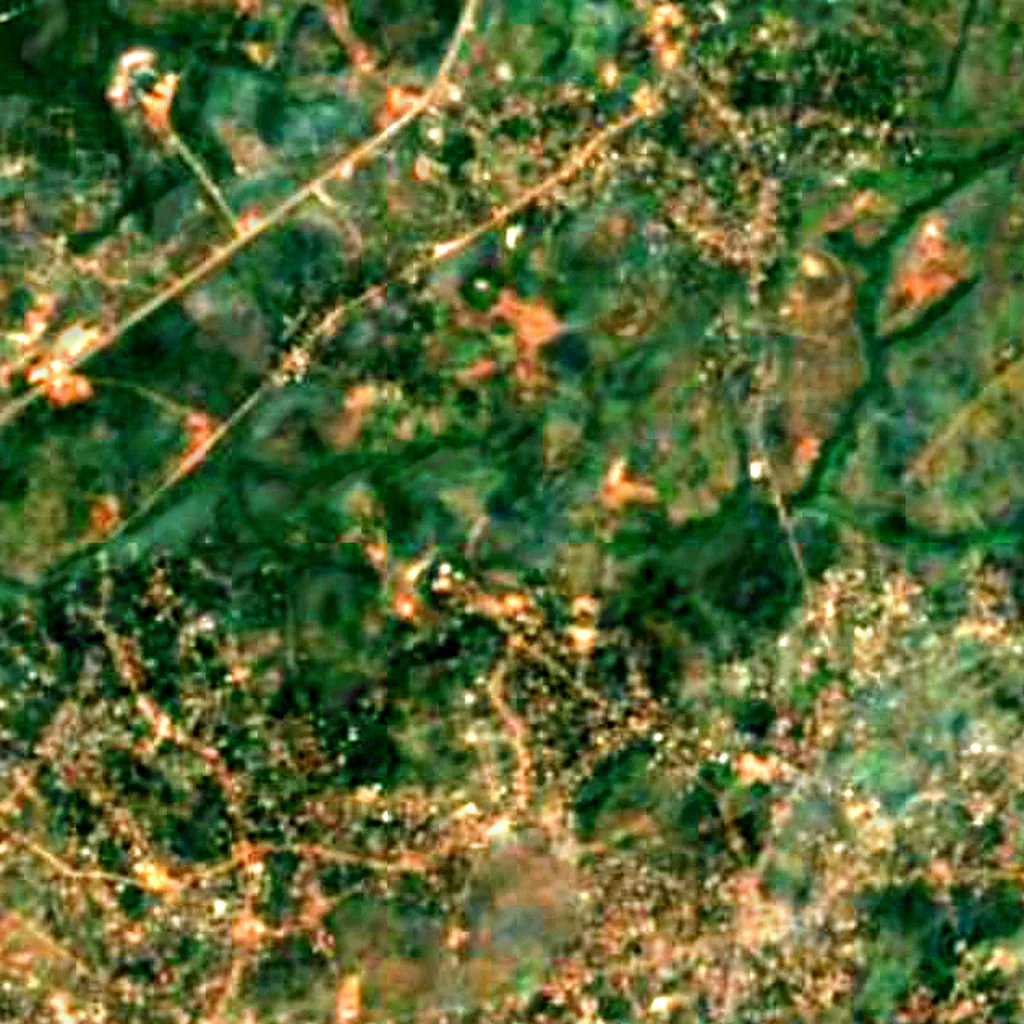 The ground above Ogbunike Caves (Sentinel-2)
