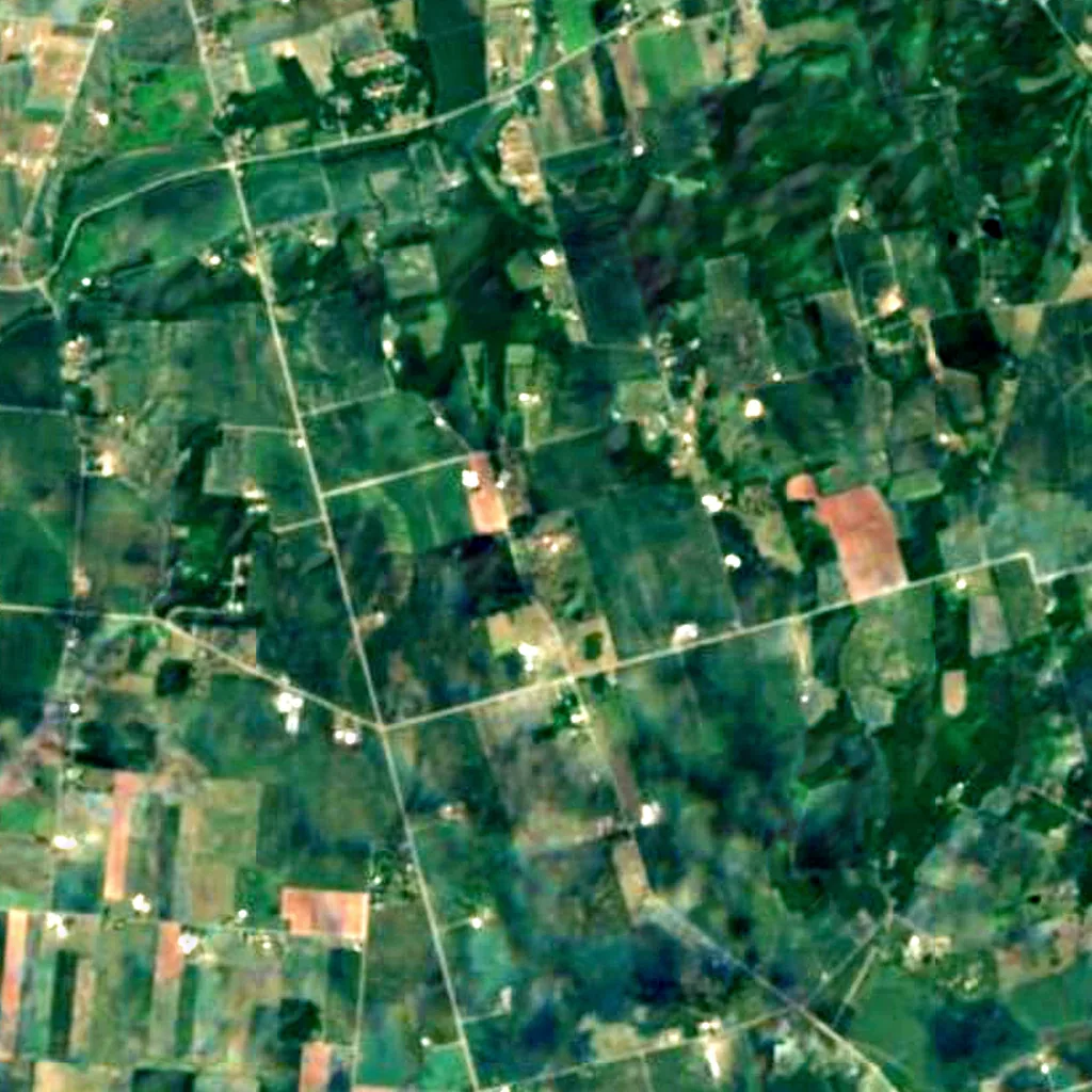 The ground above Ohio Caverns (Sentinel-2)