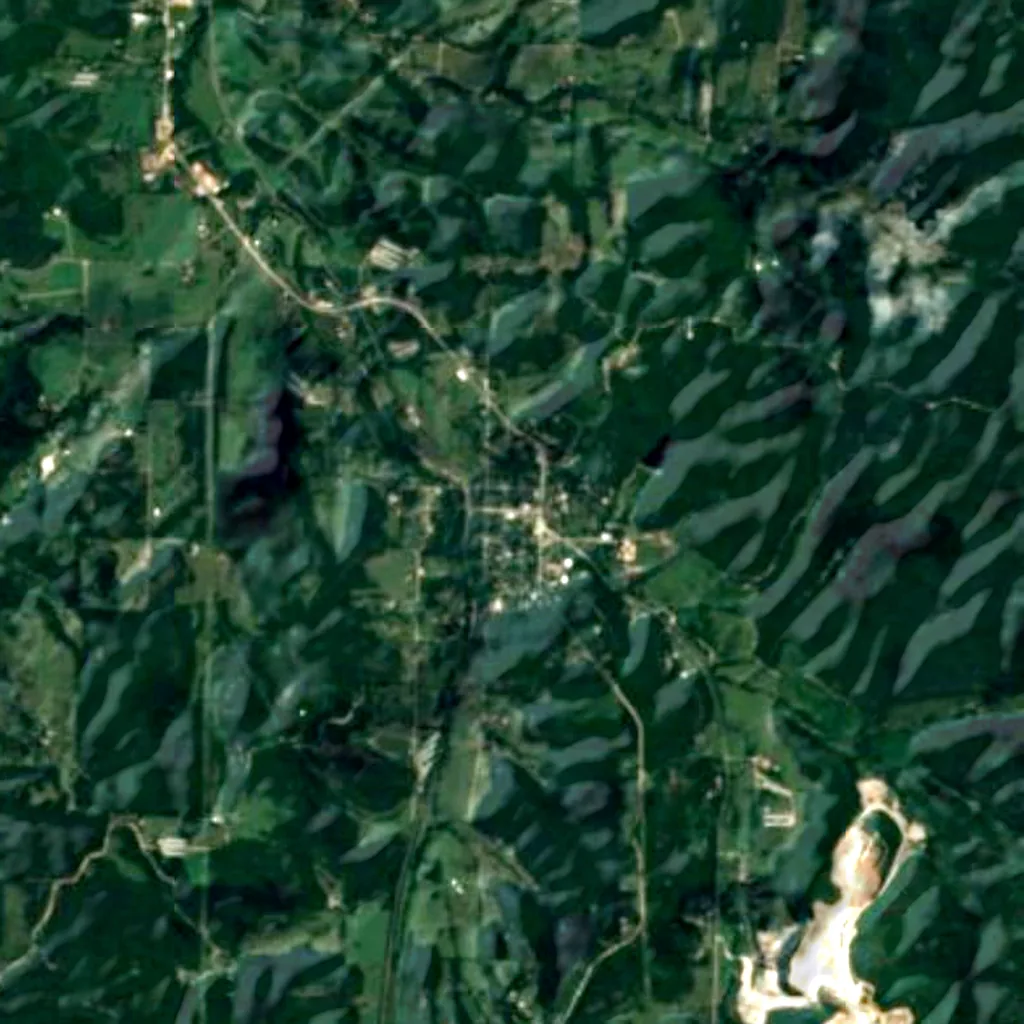 The ground above Old Spanish Treasure Cave (Sentinel-2)