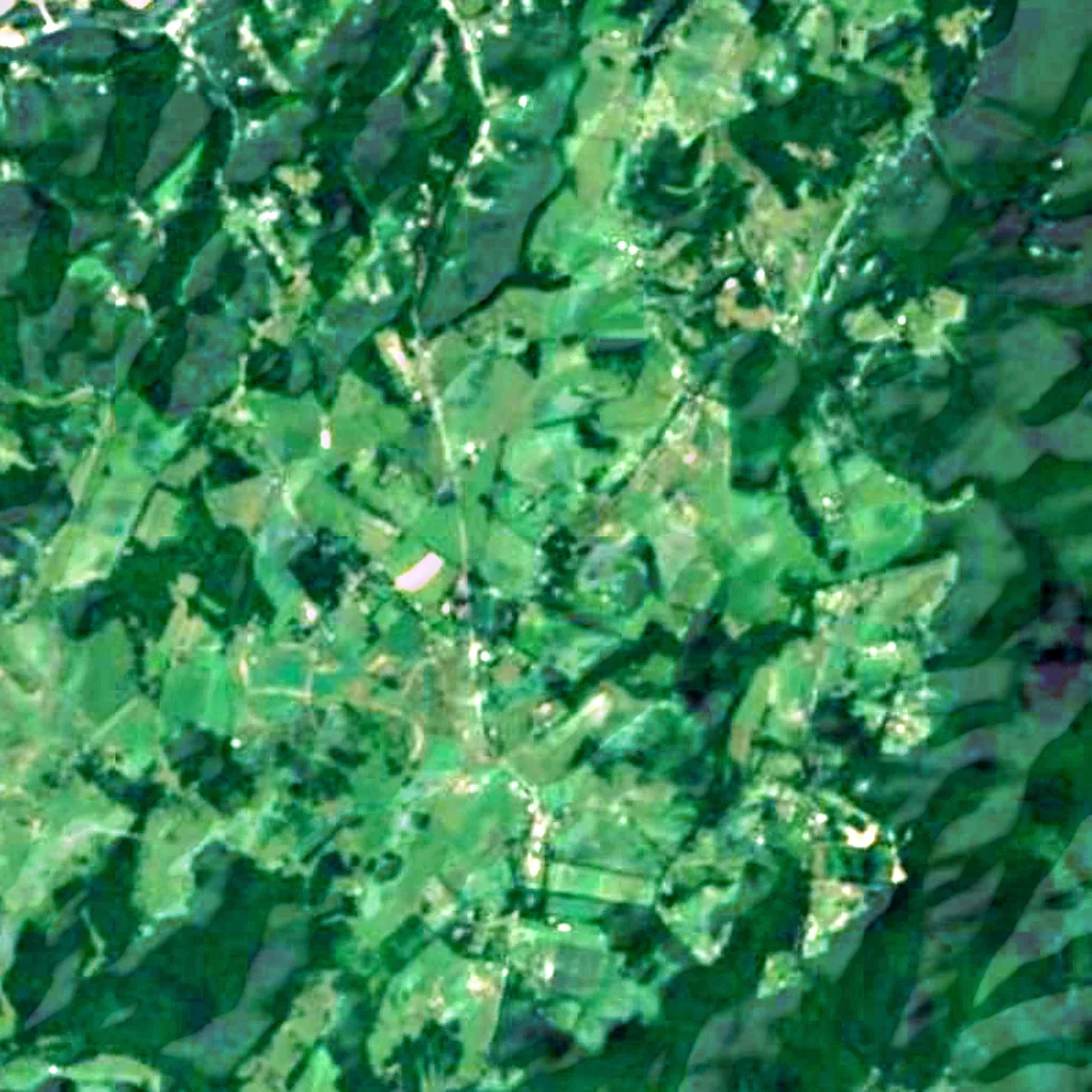 The ground above Organ Cave (Sentinel-2)