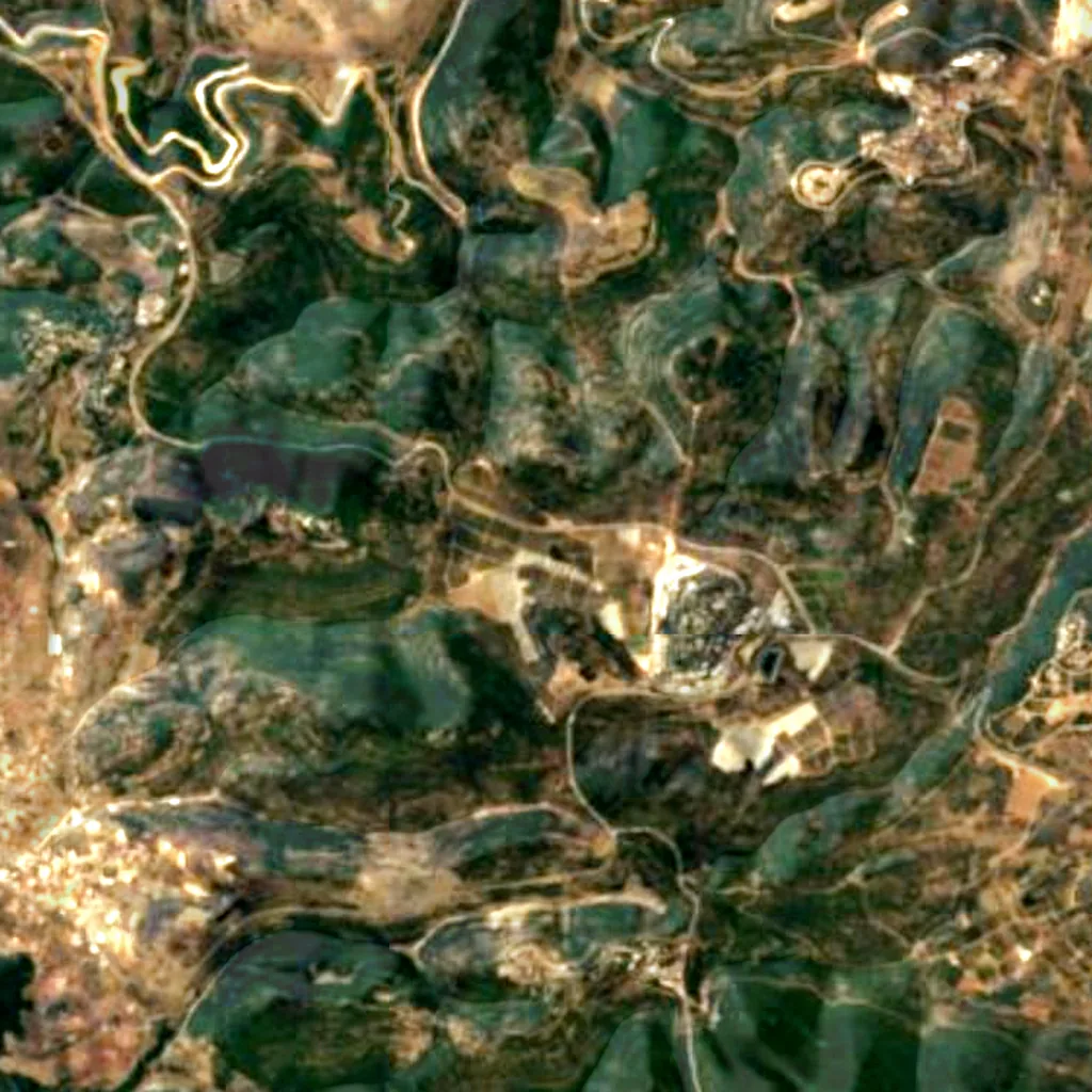 The ground above Pa'ar Cave (Sentinel-2)