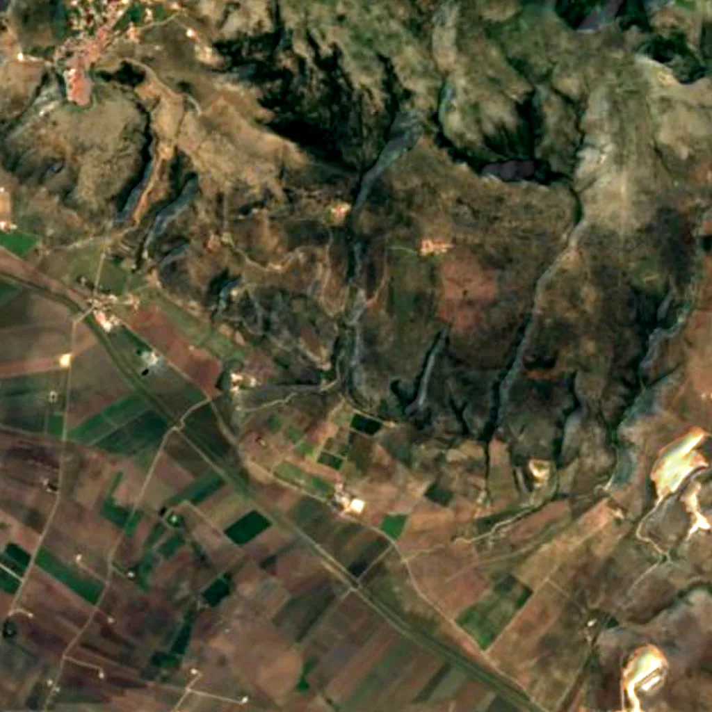 The ground above Paglicci Cave (Sentinel-2)