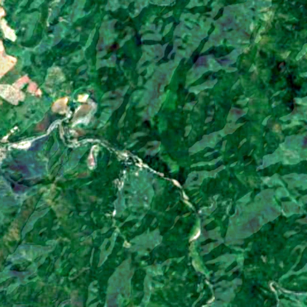The ground above Pamitinan Cave (Sentinel-2)