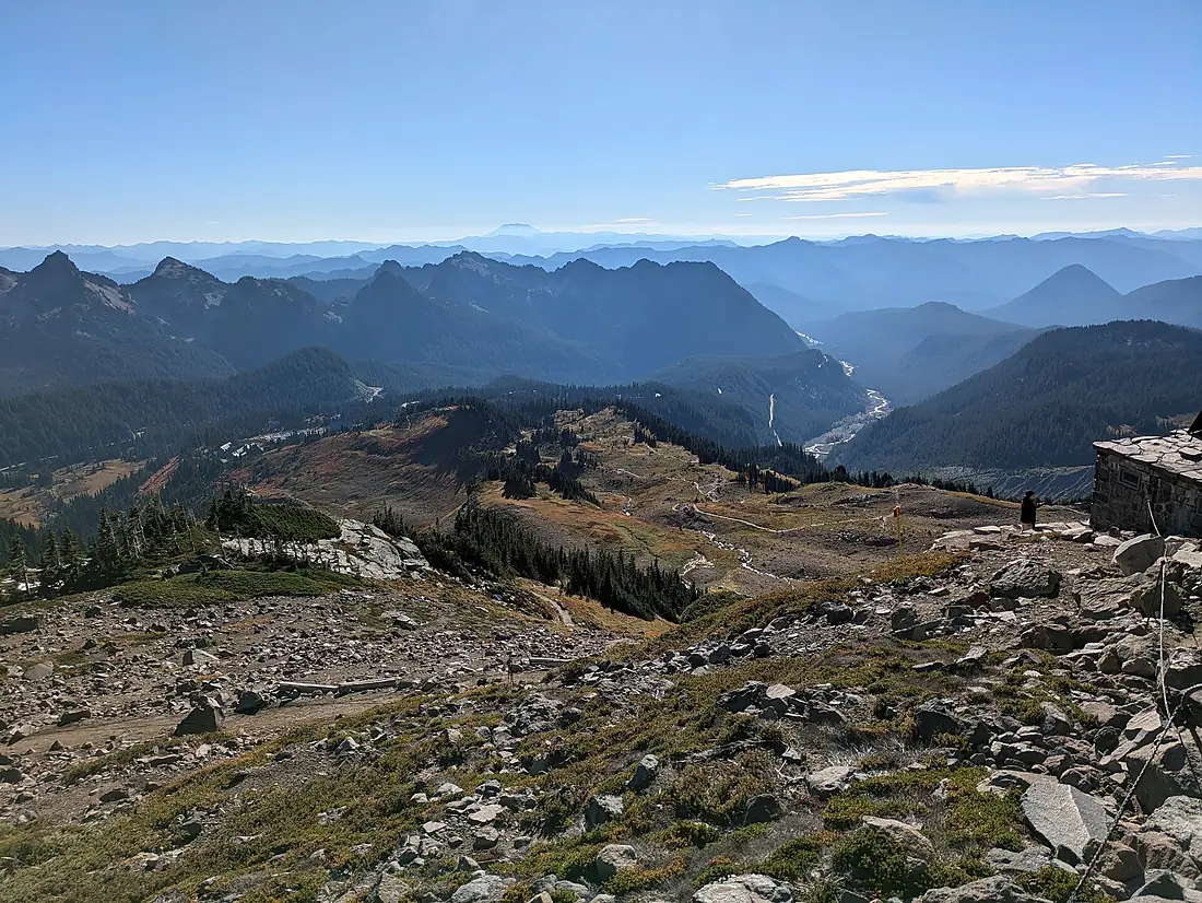 Looking down at Paradise Park from near Panorama Point (6 October 2024)