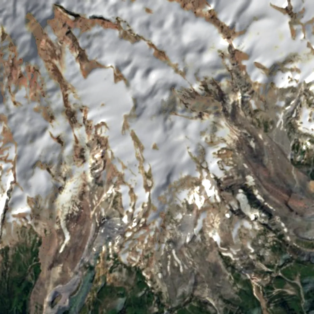 The ground above Paradise Ice Caves (Sentinel-2)