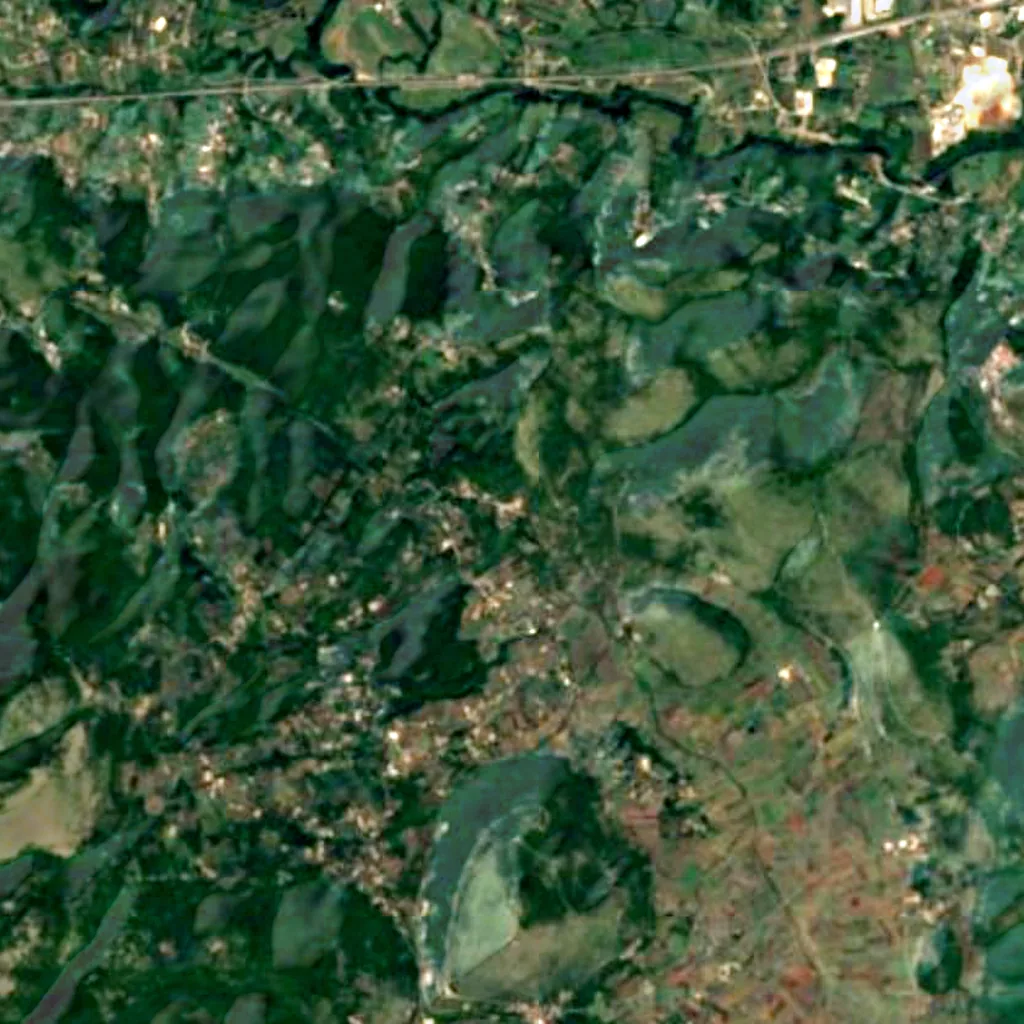 The ground above Pastena Caves (Sentinel-2)