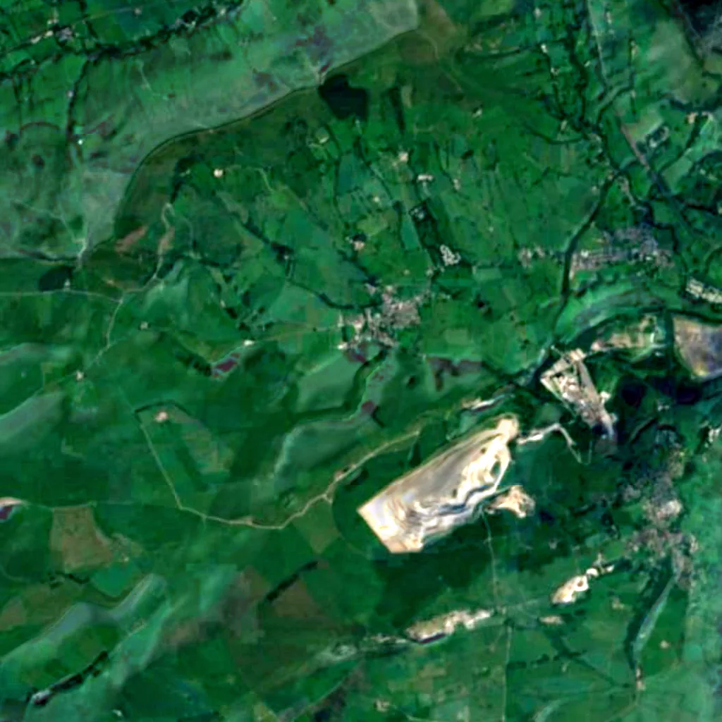 The ground above Peak Cavern (Sentinel-2)