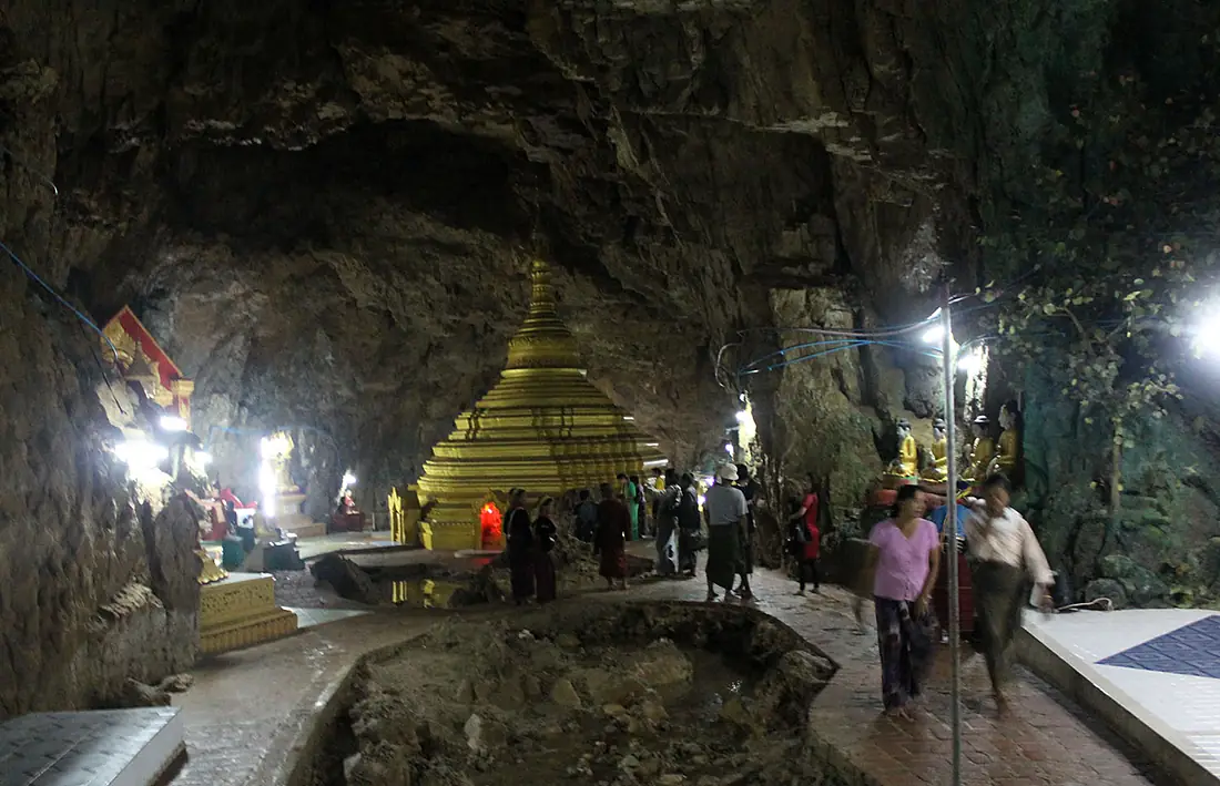 Peik Chin Myaung cave pagodas