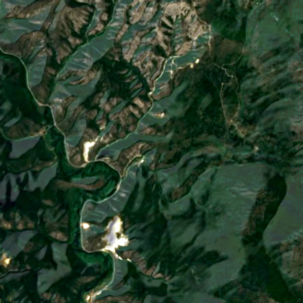 The ground above Pešna Cave (Sentinel-2)