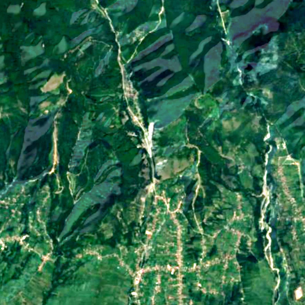 The ground above Peștera Muierilor (Sentinel-2)