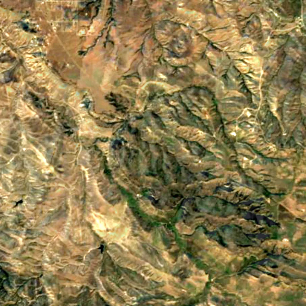 The ground above Pictograph Cave (Sentinel-2)