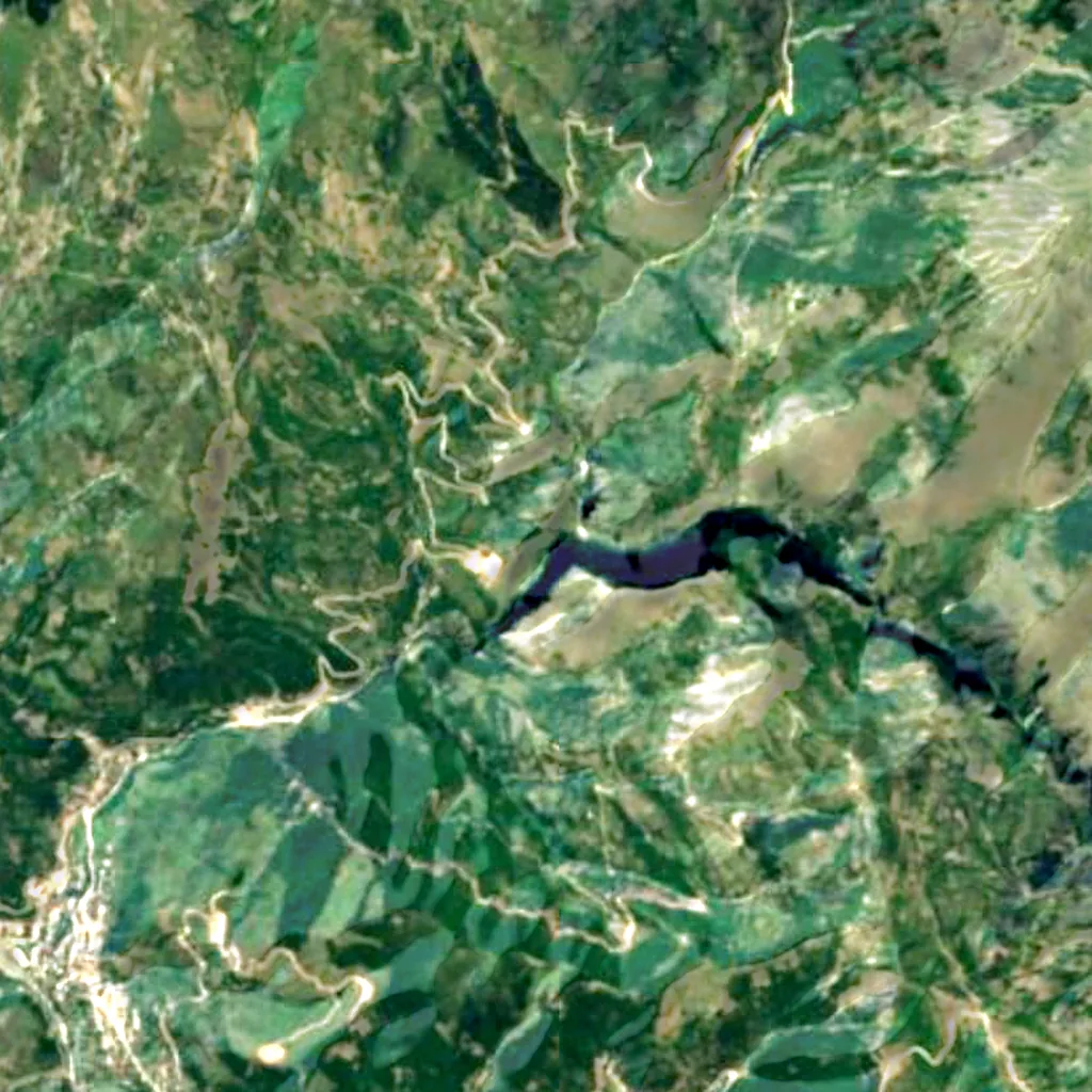 The ground above Pirogoshi Cave (Sentinel-2)