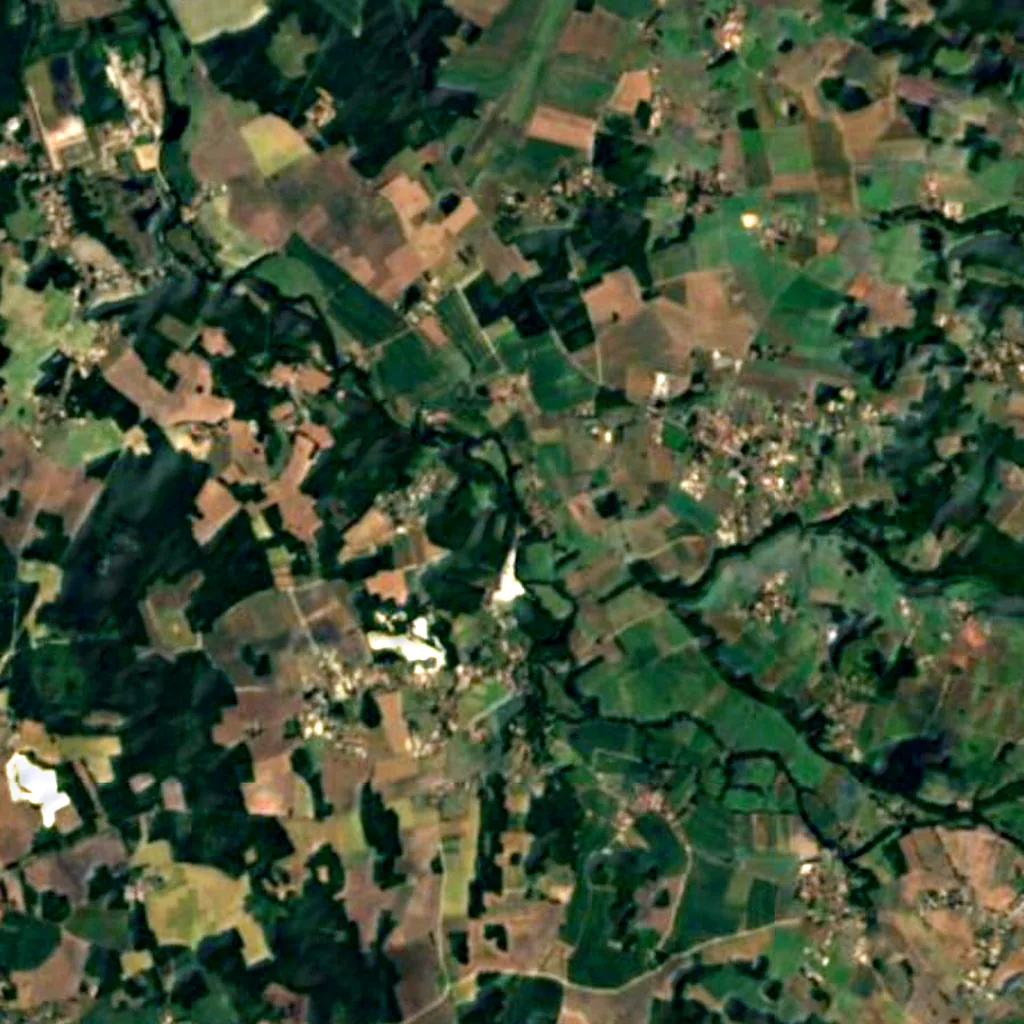 The ground above Placard cave (Sentinel-2)