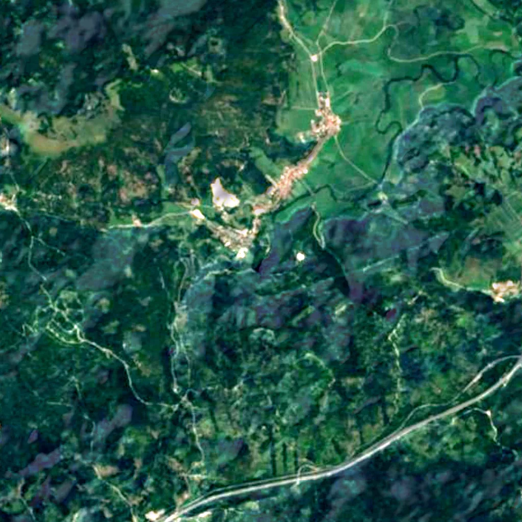 The ground above Planina Cave (Sentinel-2)