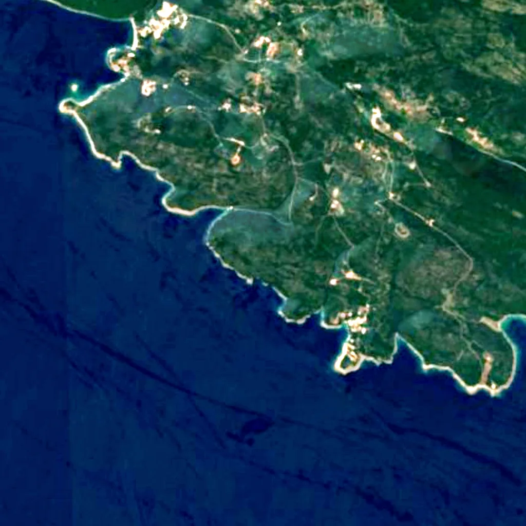 The ground above Plava špilja (Sentinel-2)
