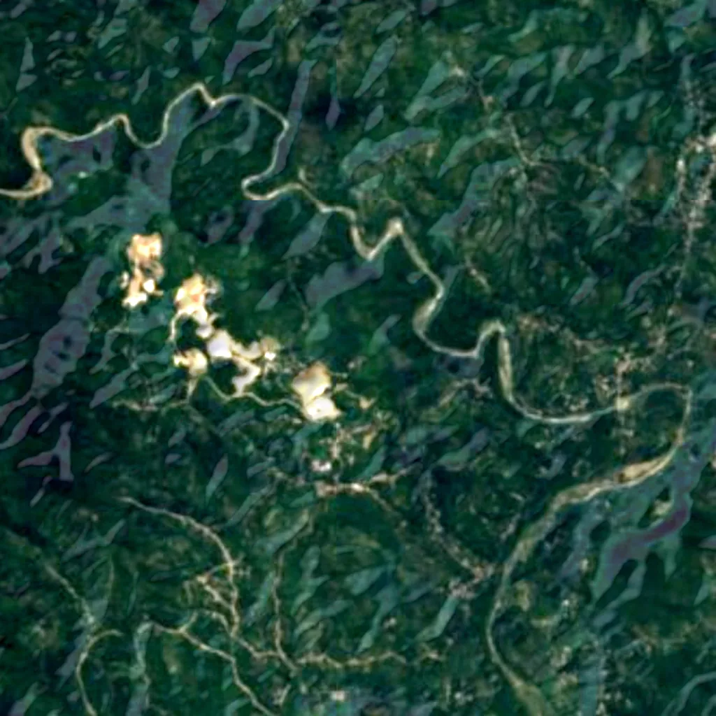 The ground above Pomier Caves (Sentinel-2)