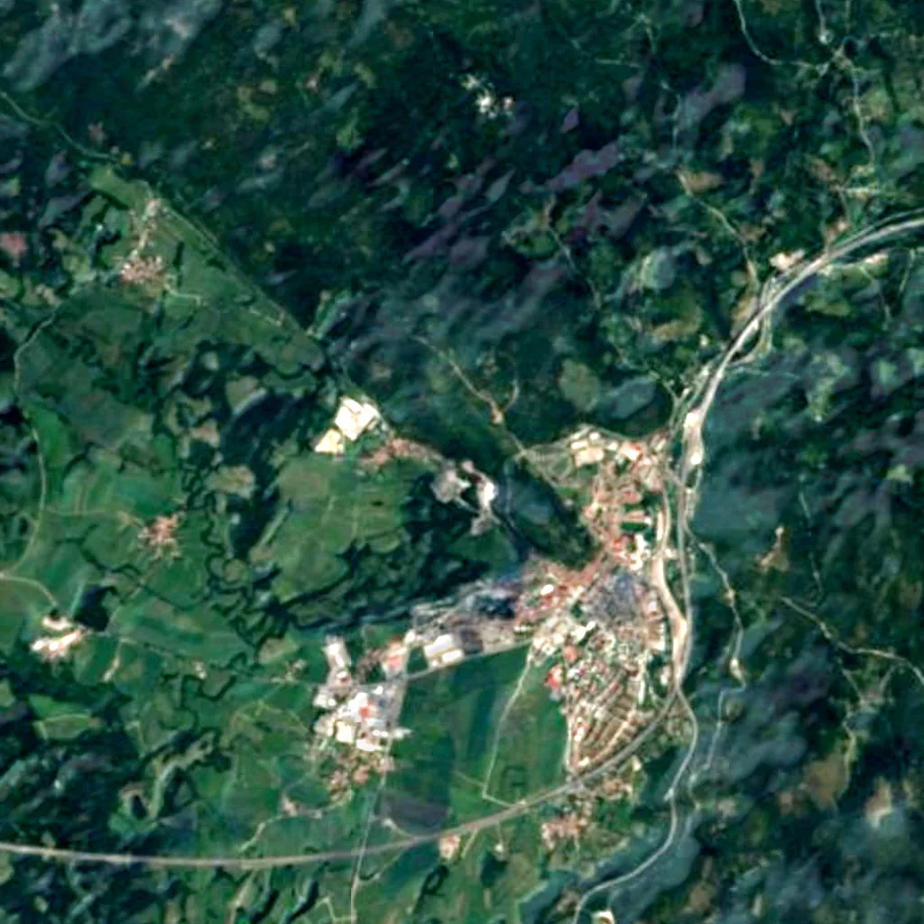 The ground above Postojna Cave (Sentinel-2)