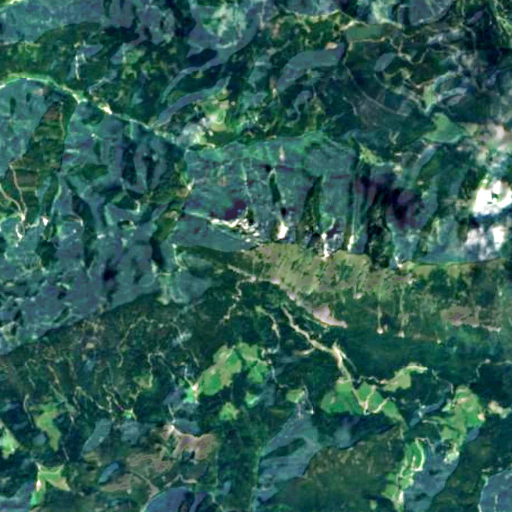 The ground above Potok Cave (Sentinel-2)