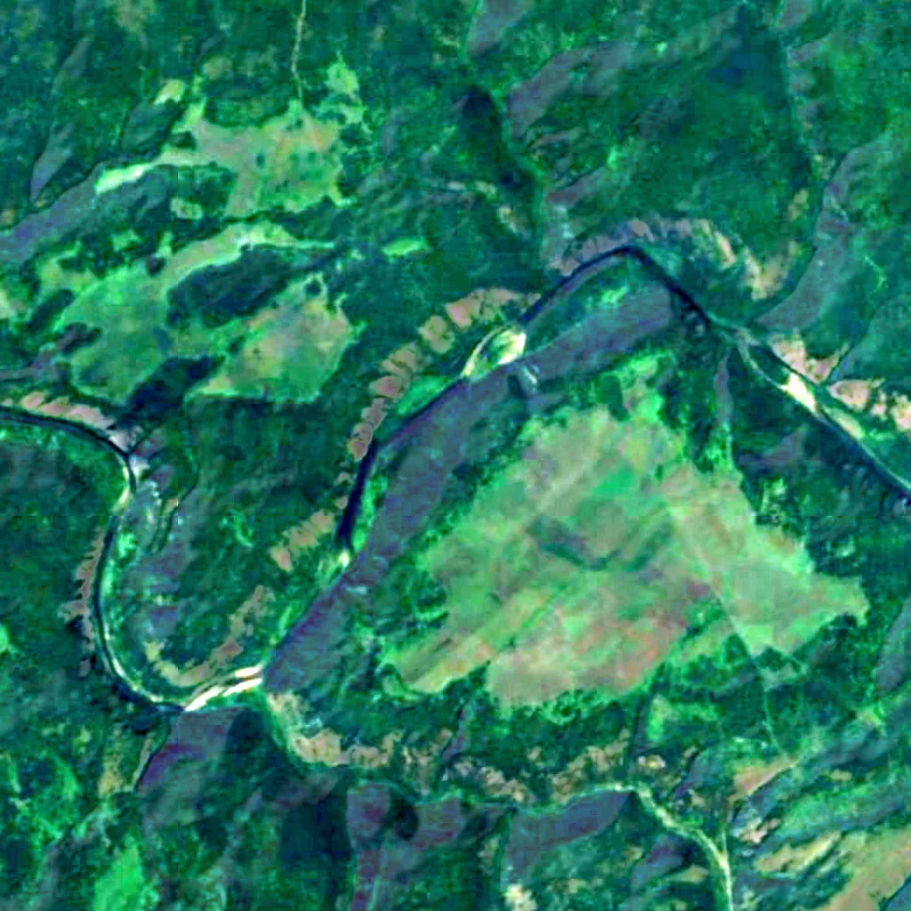 The ground above Propaschaya yama (Sentinel-2)