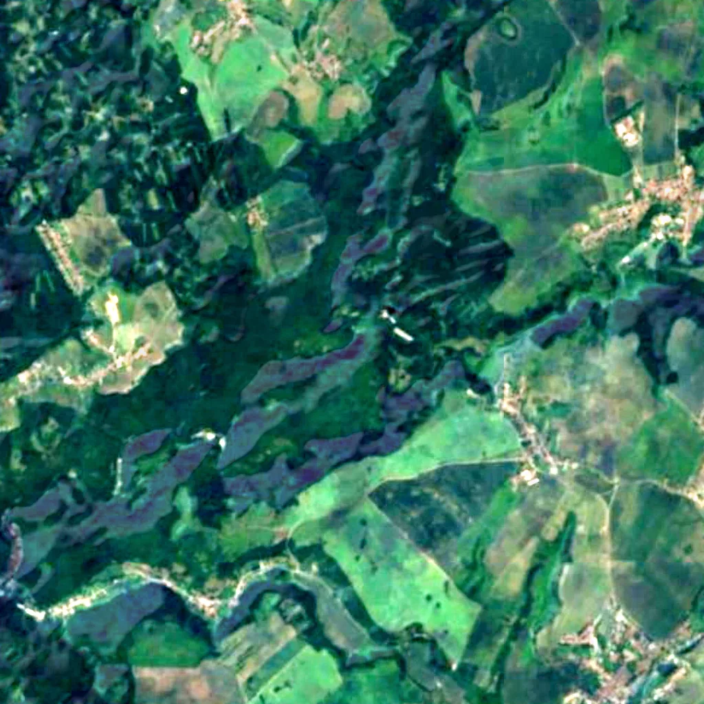 The ground above Punkva Caves (Sentinel-2)