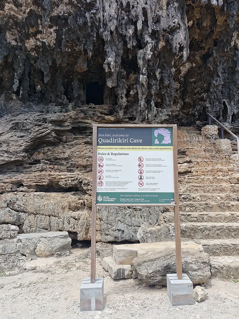 Plachi di nomber di Cueba di Guadirikiri (Parke Arikok)