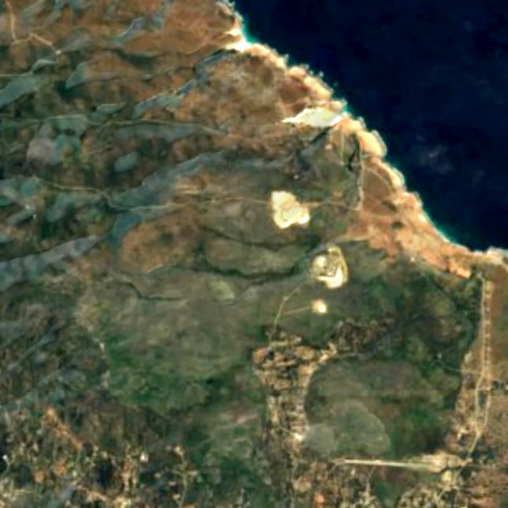 The ground above Quadiriki Caves (Sentinel-2)