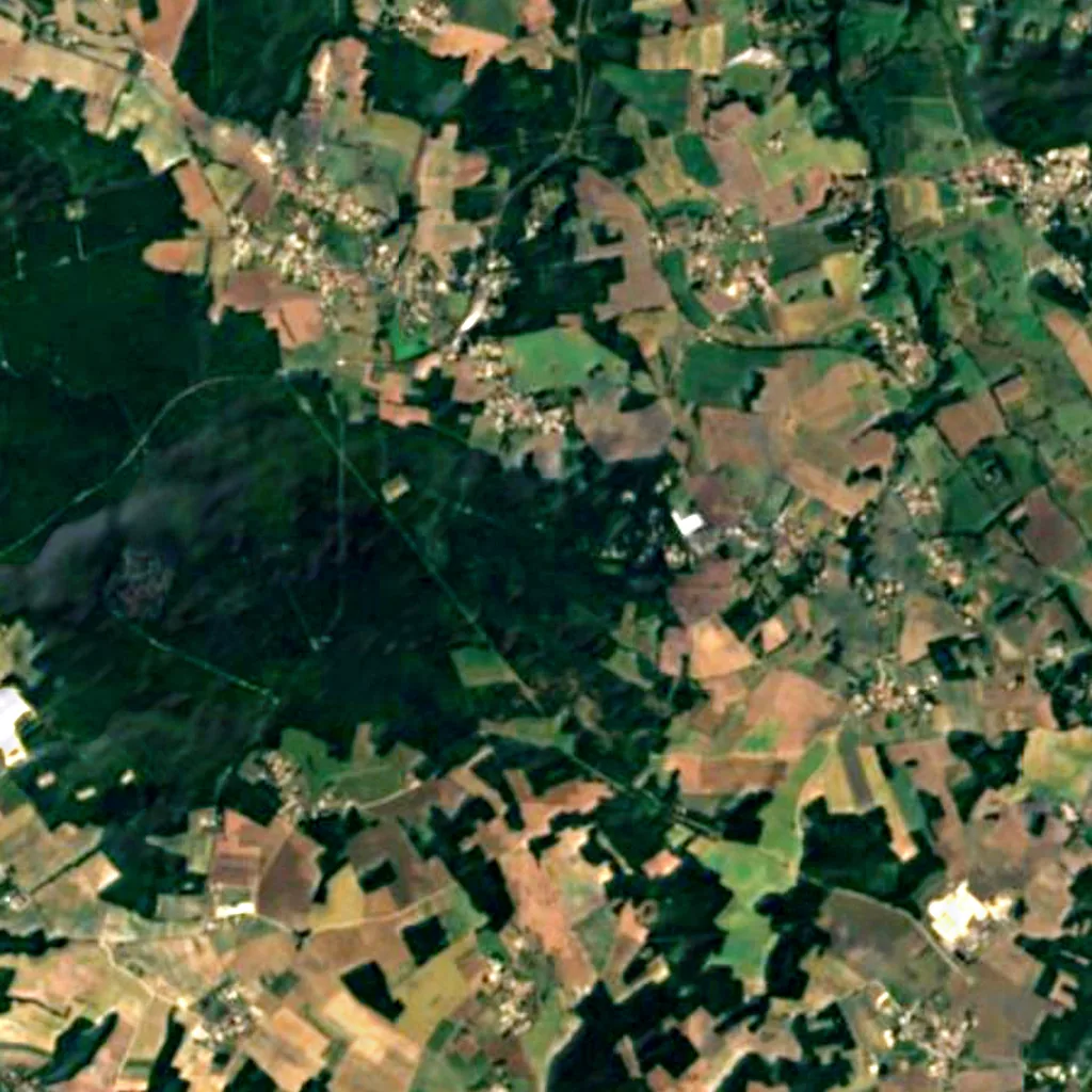 The ground above Quéroy cave (Sentinel-2)