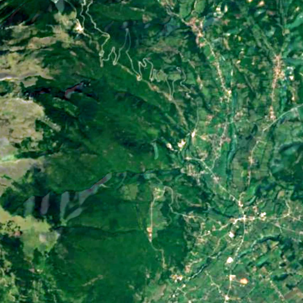 The ground above Radac Cave (Sentinel-2)
