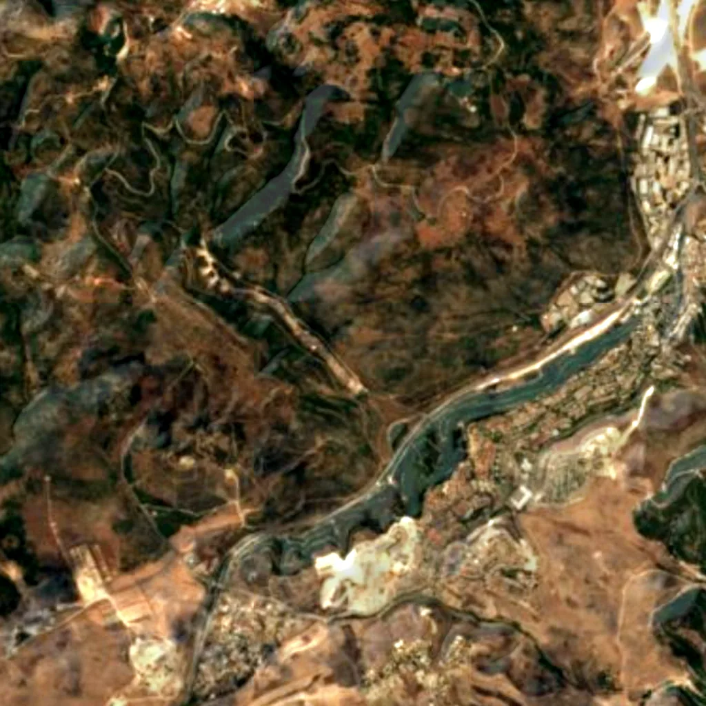 The ground above Raqefet Cave (Sentinel-2)