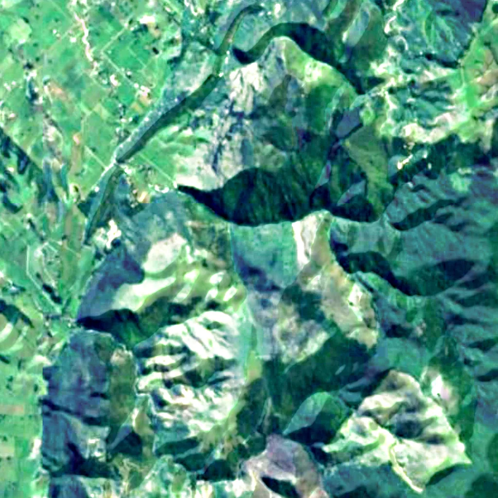 The ground above Rawhiti Cave (Sentinel-2)