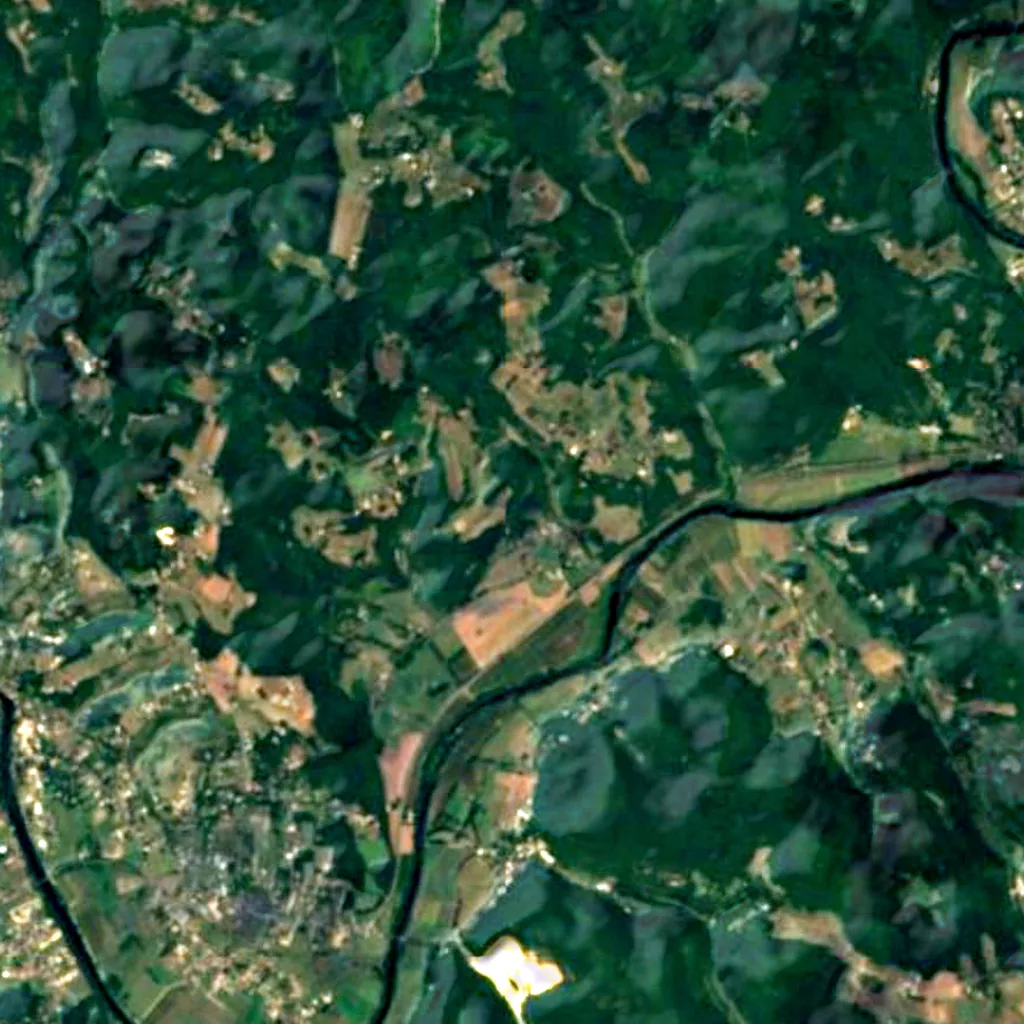 The ground above Roc de Saint-Cirq Cave (Sentinel-2)