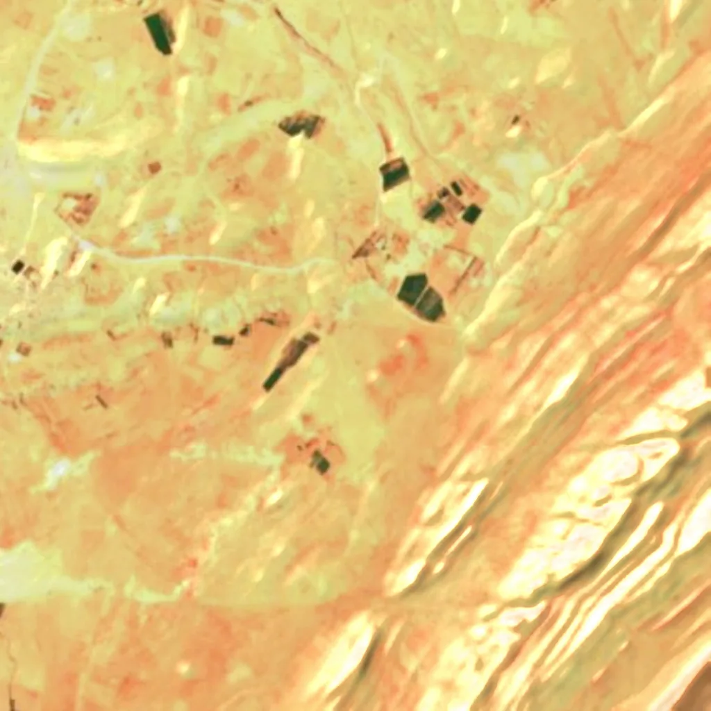 The ground above Rock art of the Djelfa region (Sentinel-2)
