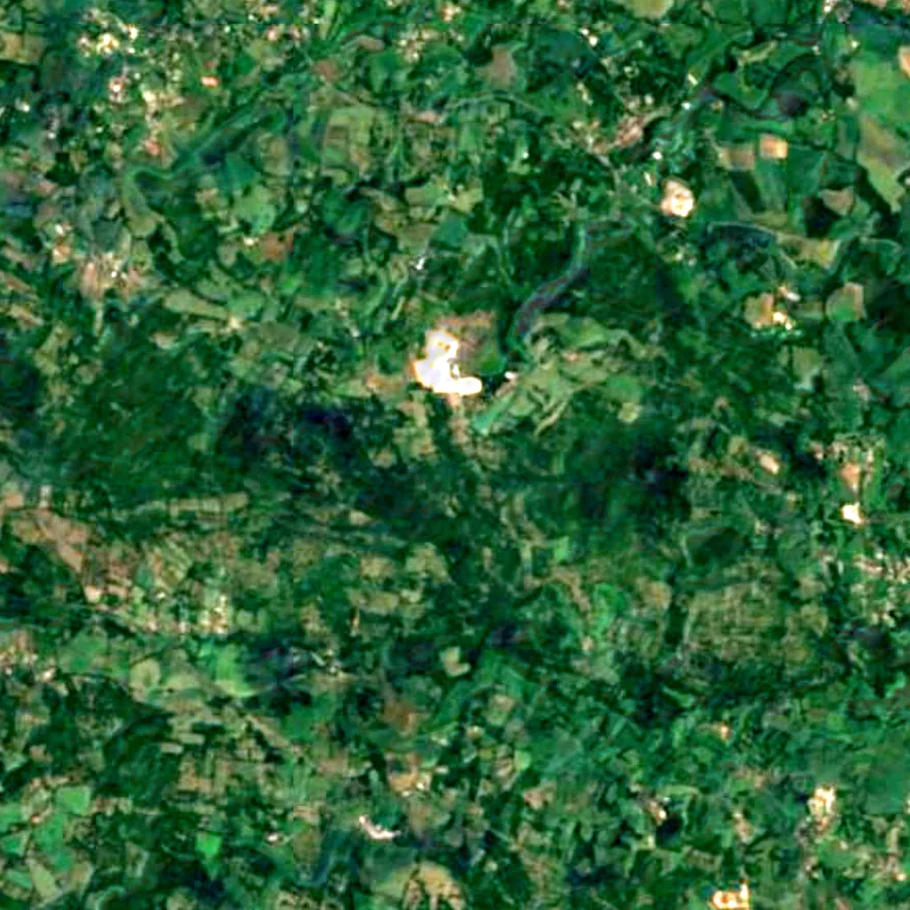 The ground above Roucadour Cave (Sentinel-2)