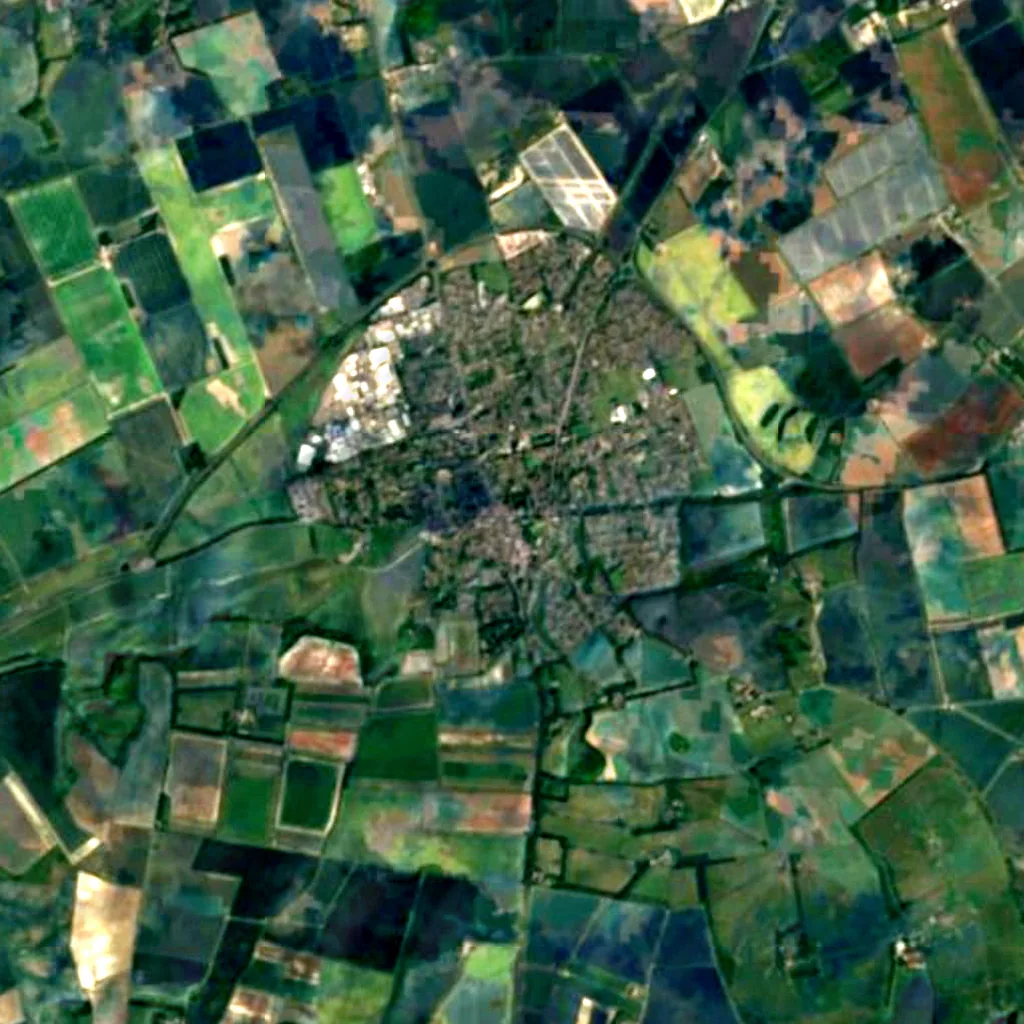 The ground above Royston Cave (Sentinel-2)