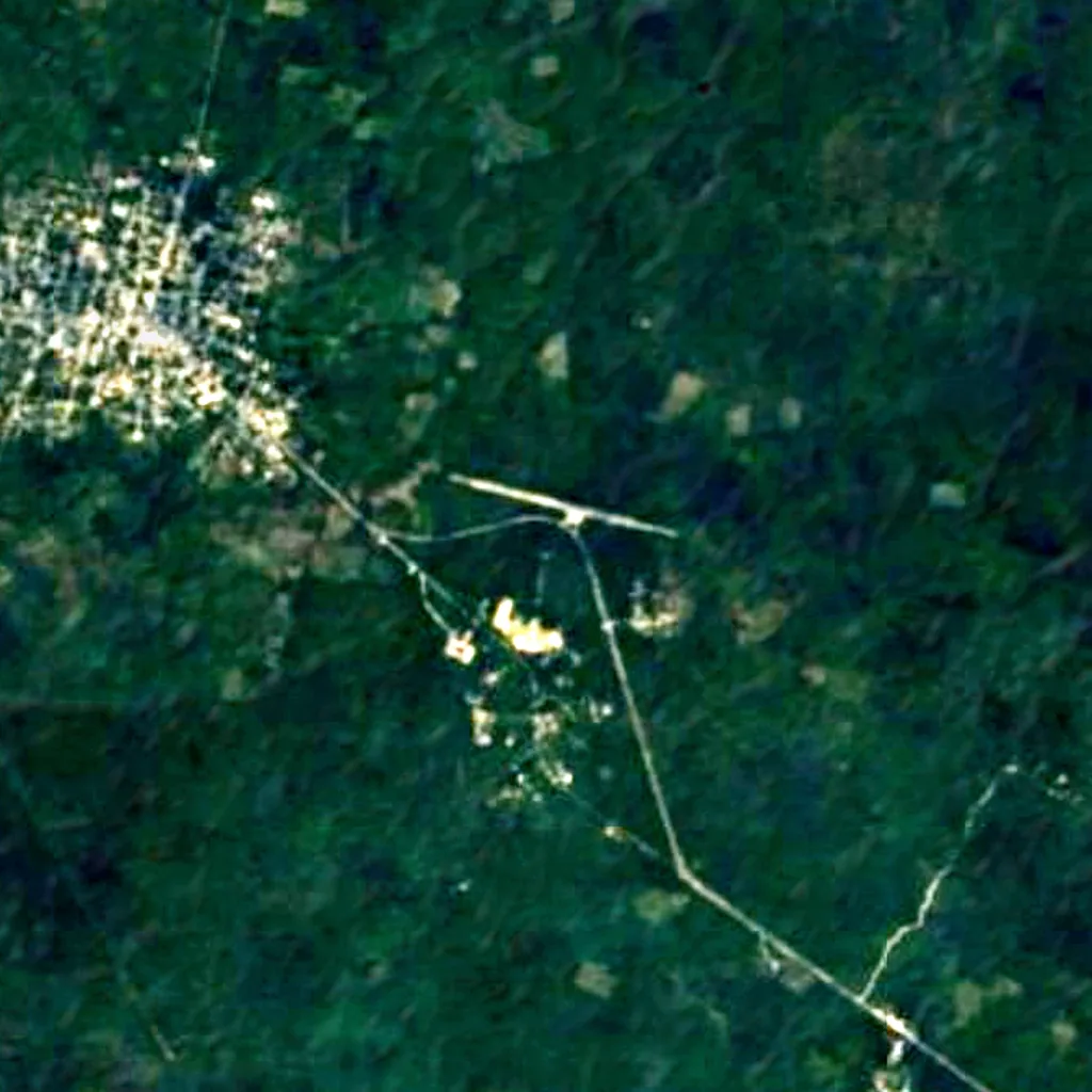 The ground above Sacred Cenote (Sentinel-2)