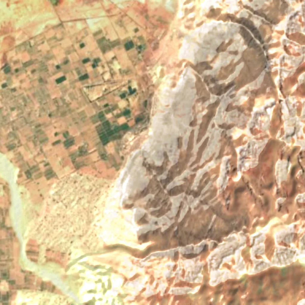 The ground above Sanctuary of Agios Lot (Sentinel-2)