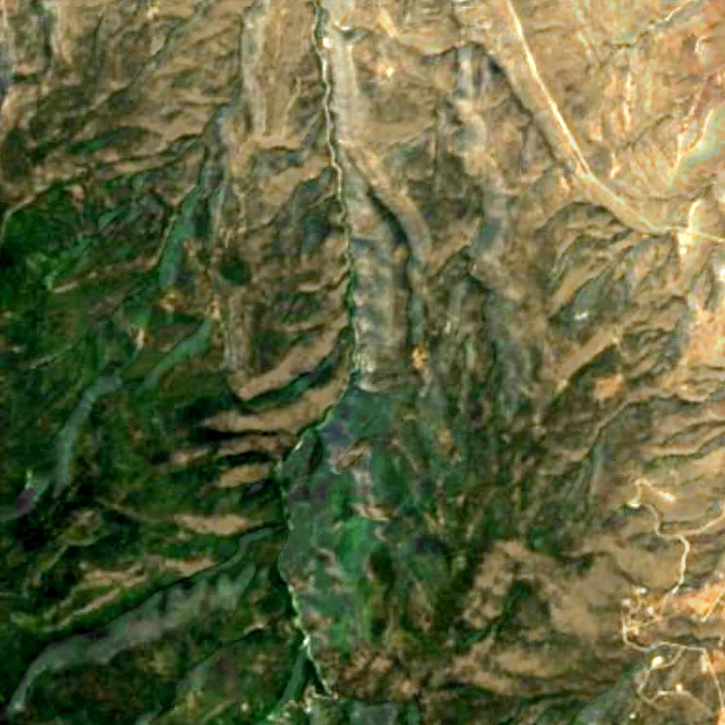 The ground above Sandia Cave (Sentinel-2)