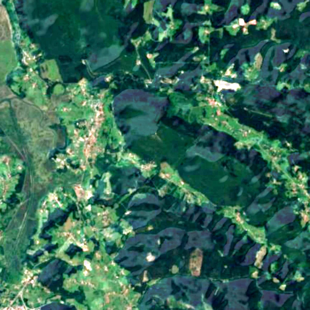 The ground above Santimamiñe kobazuloa (Sentinel-2)
