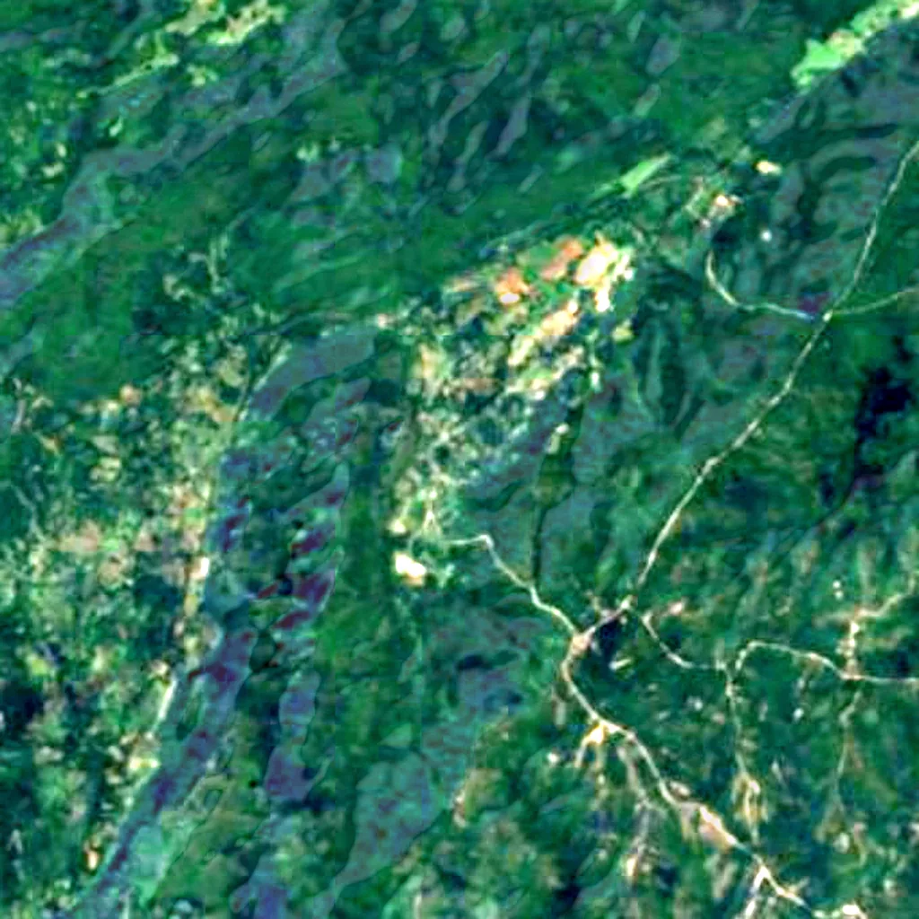 The ground above Santo Tomás Cave (Sentinel-2)