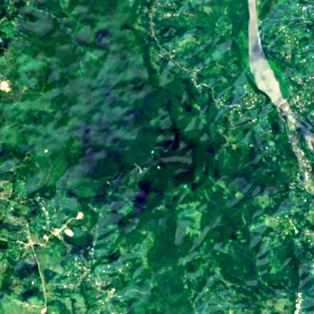 The ground above Sataplia karst caves (Sentinel-2)