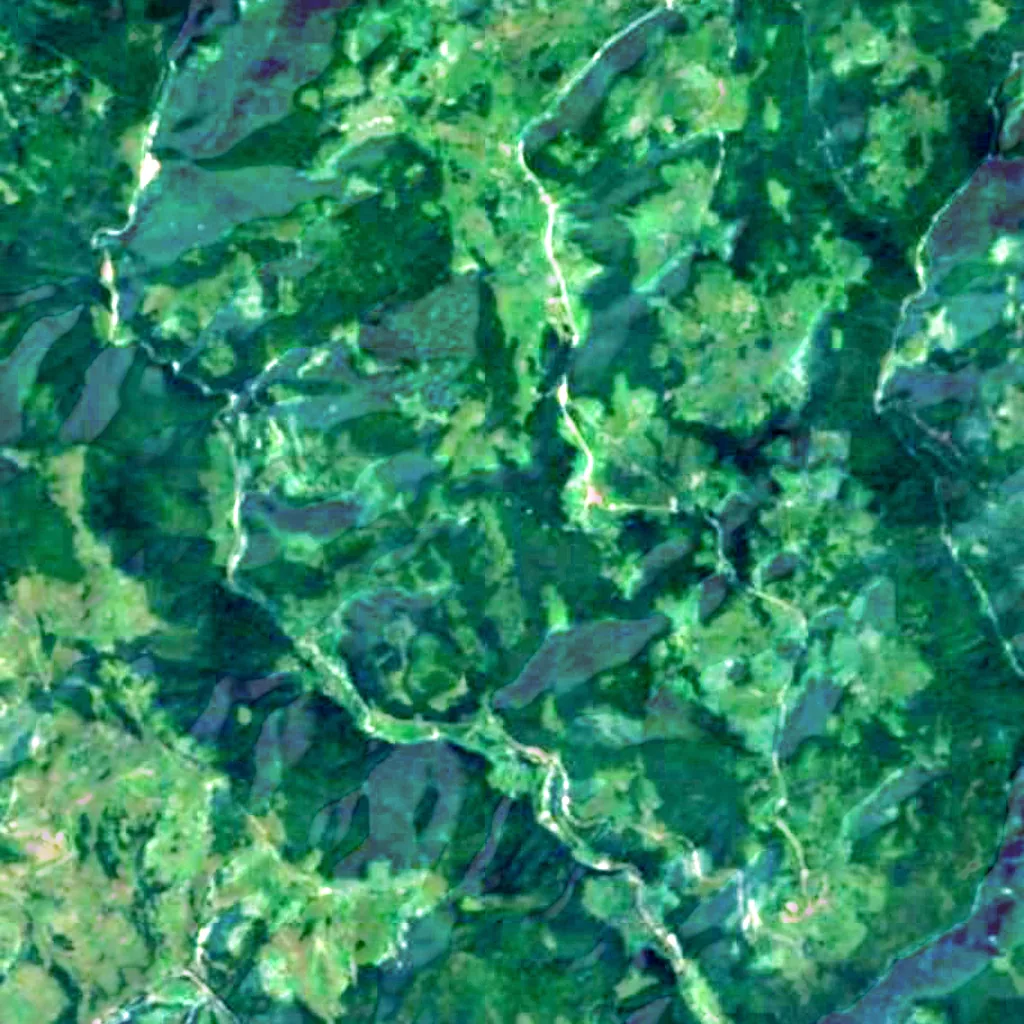 The ground above Scărișoara Cave (Sentinel-2)